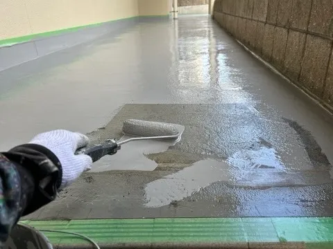 【塗り床工事|施工の流れ】