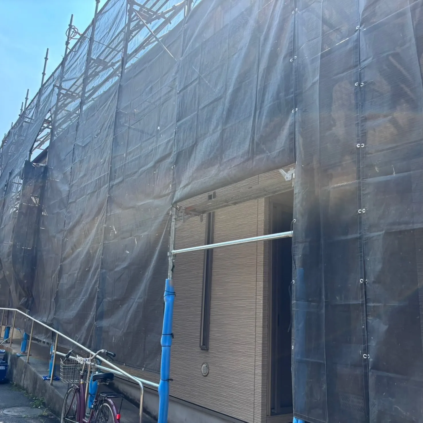 【戸建外壁工事｜足場組立スタート】