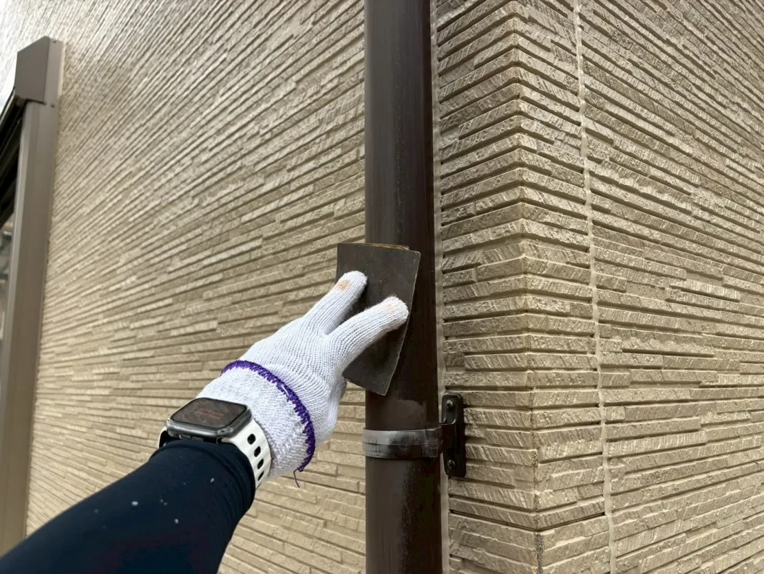 【戸建雨樋塗装工事】