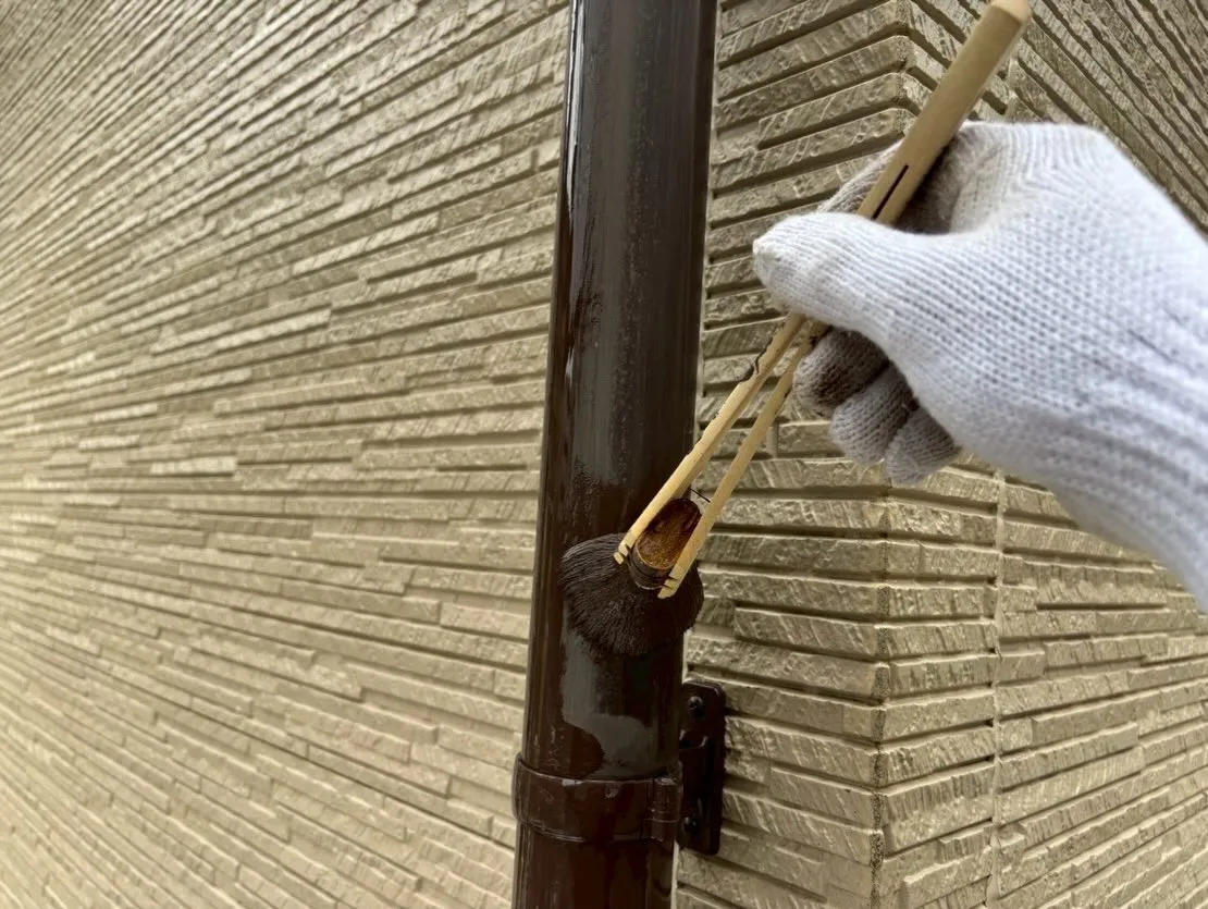 【戸建雨樋塗装工事】