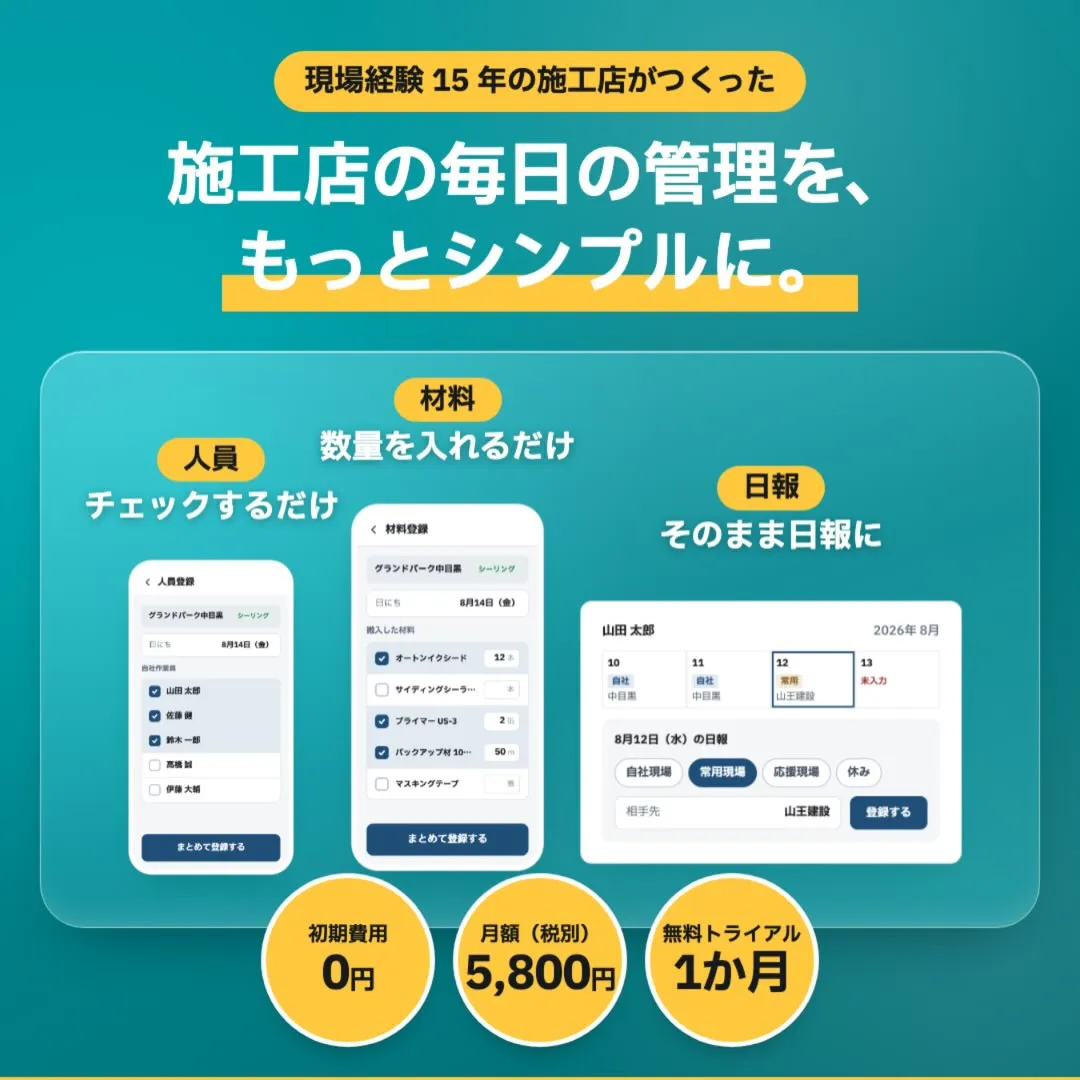 現場が終わっても、仕事が終わらない。